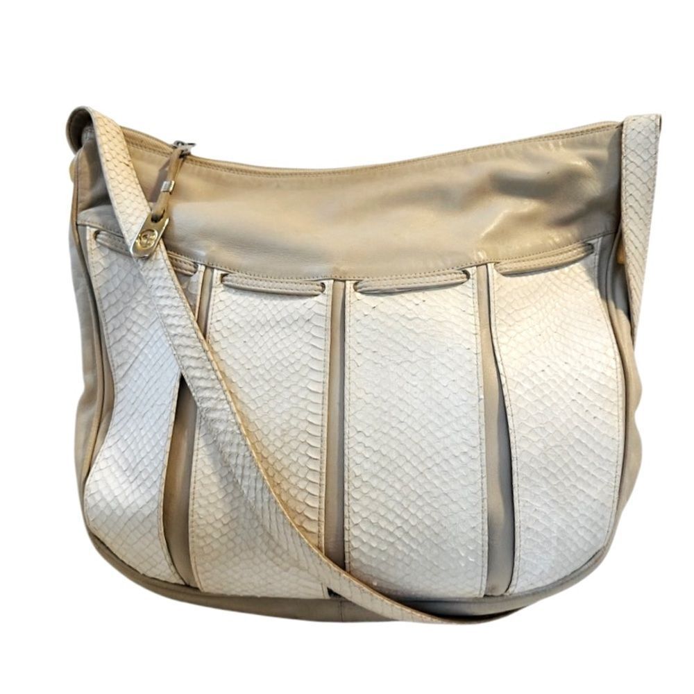 Gucci large snake skin leather shoulder bag - Picture 2 of 13